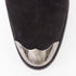 Men's Giuseppe Zanotti Sheldon black suede metal toe block heel boots