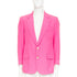 Men's Etro silk magenta pink pocket flap single breasted blazer
