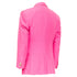 Men's Etro silk magenta pink pocket flap single breasted blazer