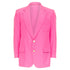 Men's Etro silk magenta pink pocket flap single breasted blazer