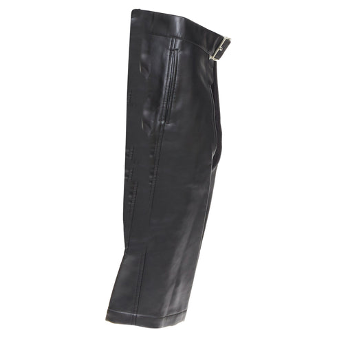 Men's Comme des Garcons leather cutout chaps shorts