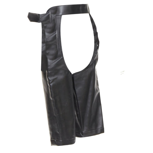 Men's Comme des Garcons leather cutout chaps shorts