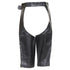 Men's Comme des Garcons leather cutout chaps shorts