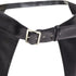 Men's Comme des Garcons leather cutout chaps shorts