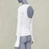 Women's Helmut Lang cutout asymmetrical ribbed cotton knit top