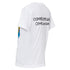 Women's Comme des Garcons blue yellow graphic jersey tshirt