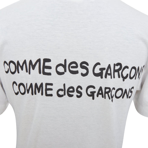 Women's Comme des Garcons blue yellow graphic jersey tshirt