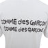 Women's Comme des Garcons blue yellow graphic jersey tshirt