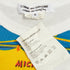 Women's Comme des Garcons blue yellow graphic jersey tshirt