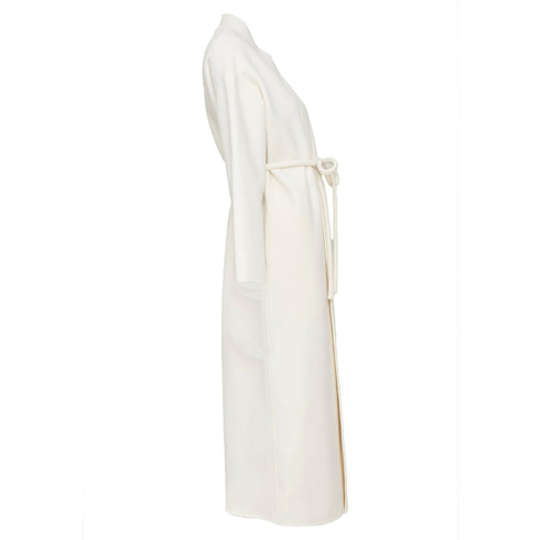Women's Anine Bing ivory double faced wool cashmere coat