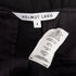 Women's Helmut Lang black woven cotton front welt pocket mini skirt