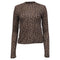 Women's Anine Bing Leopard-Print Long Sleeve T-Shirt in Brown Lyocell