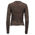Women's Anine Bing Leopard-Print Long Sleeve T-Shirt in Brown Lyocell