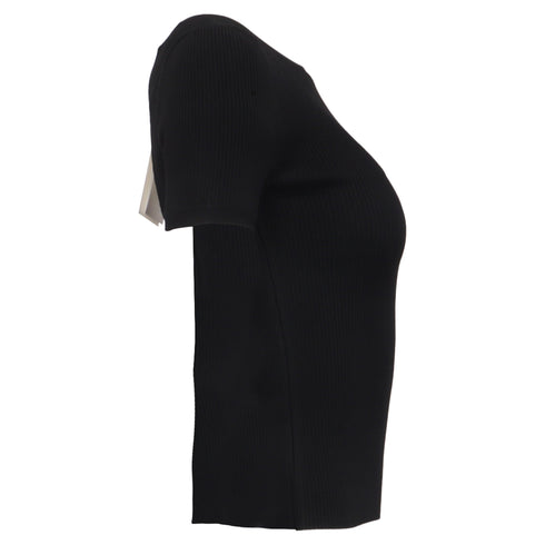 Women's Alexander Wang Cutout Knitted Top in Black Viscose