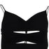 Women's Alexander Wang Cutout Ruched Cropped Top in Black Viscose