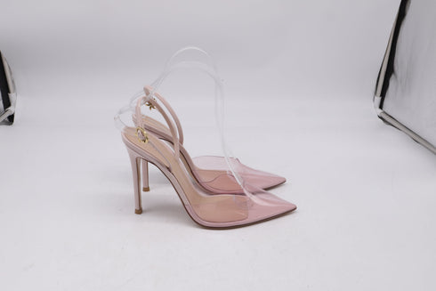 Women's Gianvito Rossi Ribbon D'orsay Pumps in Pink PVC