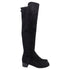 Women's Stuart Weitzman Reserve Ove-The-Knee Boots in Black Suede