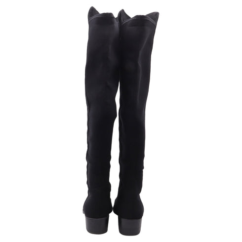 Women's Stuart Weitzman Reserve Ove-The-Knee Boots in Black Suede