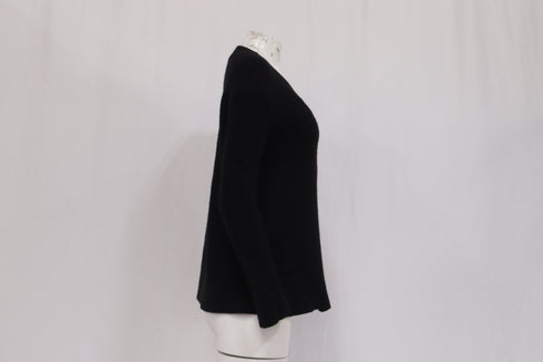 Women's Armani Knit Cardigan in Black Wool