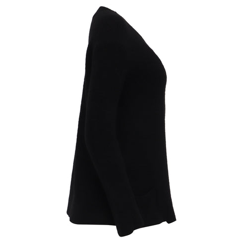 Women's Armani Knit Cardigan in Black Wool