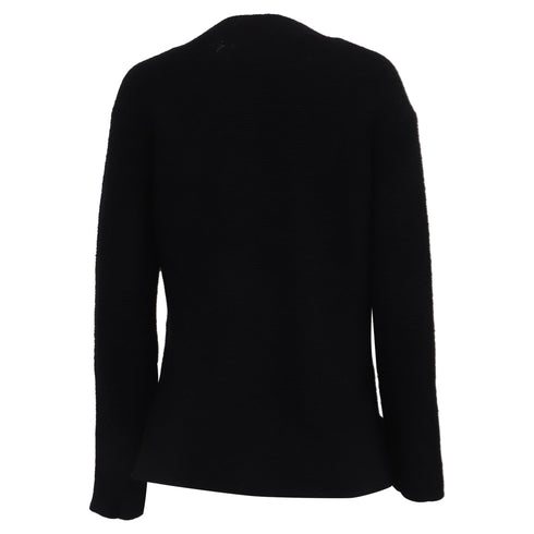 Women's Armani Knit Cardigan in Black Wool