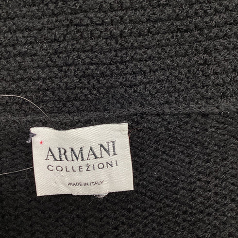 Women's Armani Knit Cardigan in Black Wool