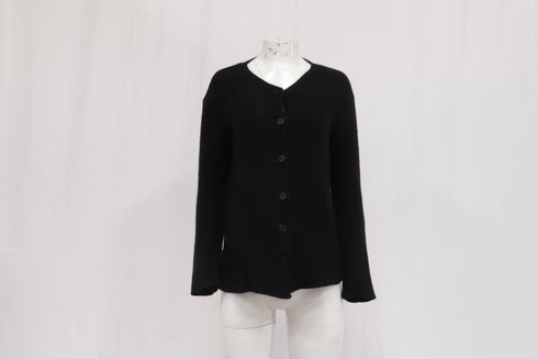 Women's Armani Knit Cardigan in Black Wool