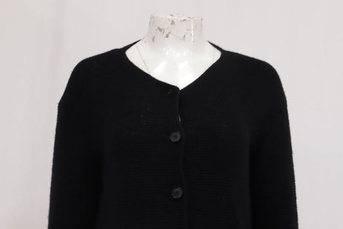 Women's Armani Knit Cardigan in Black Wool