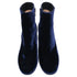 Women's Gianvito Rossi Round-Toe Ankle Boots in Navy Blue Velvet