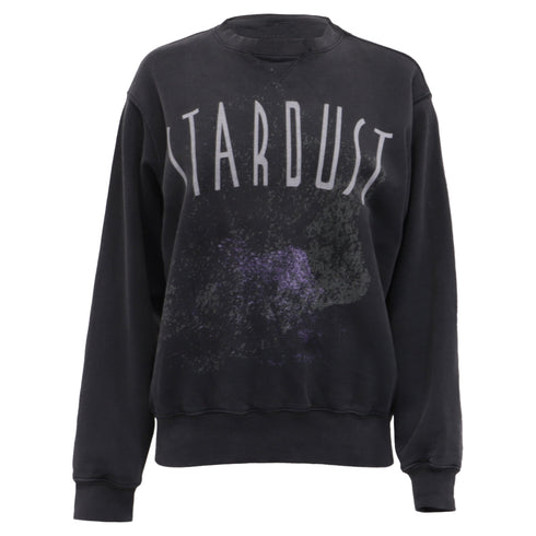 Women's Anine Bing Ramona Stardust Sweatshirt in Grey Cotton
