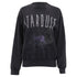 Women's Anine Bing Ramona Stardust Sweatshirt in Grey Cotton