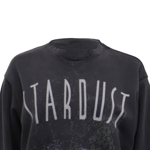 Women's Anine Bing Ramona Stardust Sweatshirt in Grey Cotton