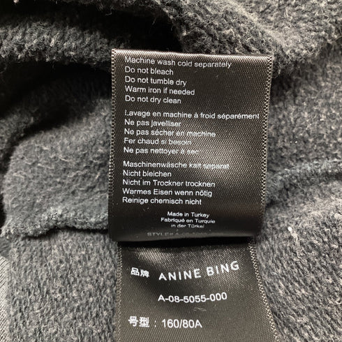 Women's Anine Bing Ramona Stardust Sweatshirt in Grey Cotton