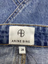 Women's Anine Bing Connie Mini Denim Skirt in Blue Cotton