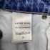Women's Anine Bing Connie Mini Denim Skirt in Blue Cotton