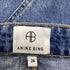 Women's Anine Bing Connie Mini Denim Skirt in Blue Cotton