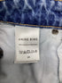 Women's Anine Bing Connie Mini Denim Skirt in Blue Cotton