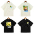 Rhude T-shirt Sunset Coconut Racing Printed Short Sleeve T-shirt