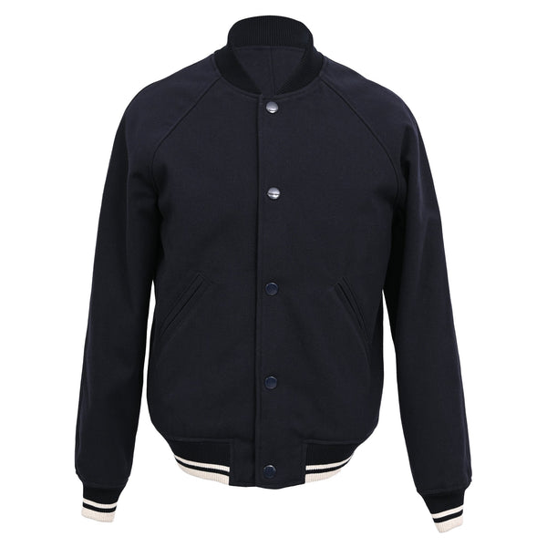 Men's A.P.C. Bomber Jacket in Black Cotton
