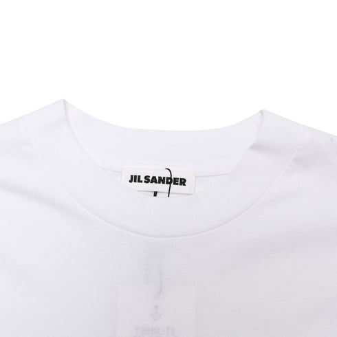 Men's Jil Sander Crewneck T-Shirt in White Cotton