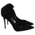Women's Christian Louboutin Rabakate Bow Pumps in Black Suede