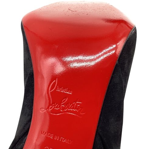 Women's Christian Louboutin Rabakate Bow Pumps in Black Suede