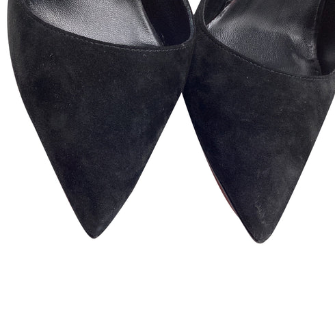 Women's Christian Louboutin Rabakate Bow Pumps in Black Suede