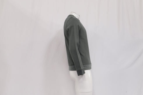 Men's A.P.C. Crewneck Sweatshirt in Olive Cotton