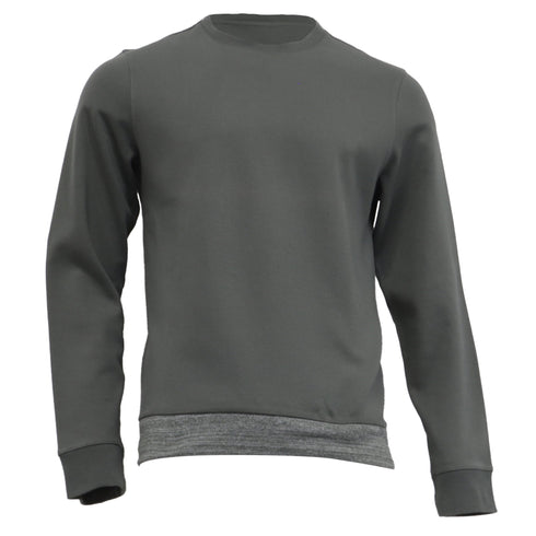 Men's A.P.C. Crewneck Sweatshirt in Olive Cotton