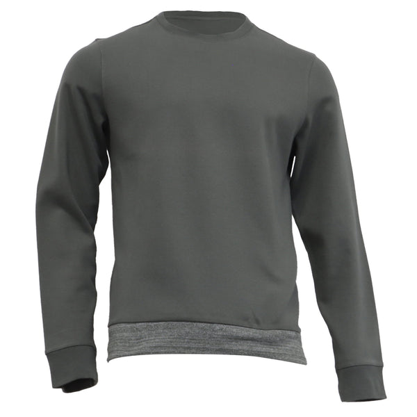 Men's A.P.C. Crewneck Sweatshirt in Olive Cotton
