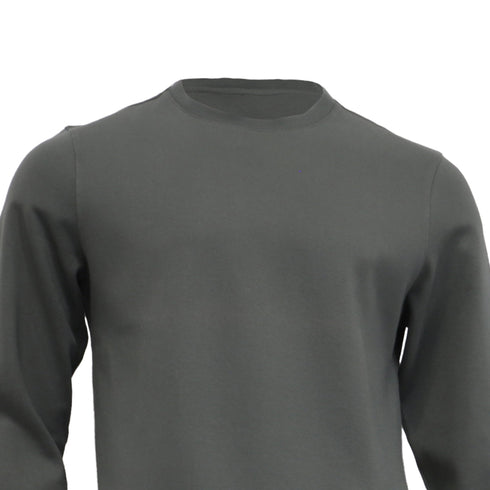 Men's A.P.C. Crewneck Sweatshirt in Olive Cotton
