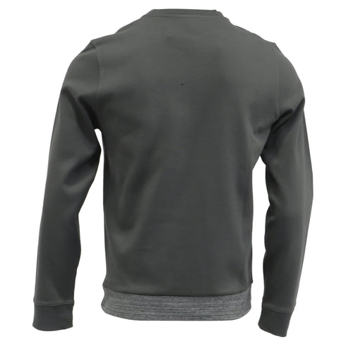 Men's A.P.C. Crewneck Sweatshirt in Olive Cotton
