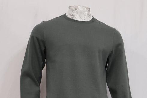 Men's A.P.C. Crewneck Sweatshirt in Olive Cotton