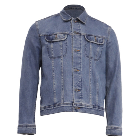 Men's A.P.C. Classic Denim Jacket in Blue Cotton